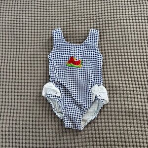 Gingham watermelon swimsuit 24m